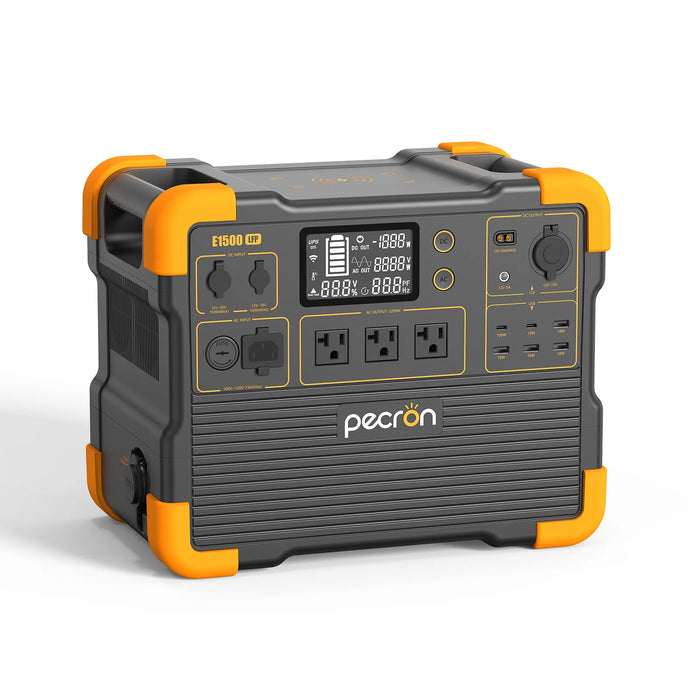 PECRON | E1500LFP Expandable Portable Power Station | 2200W (1536Wh)