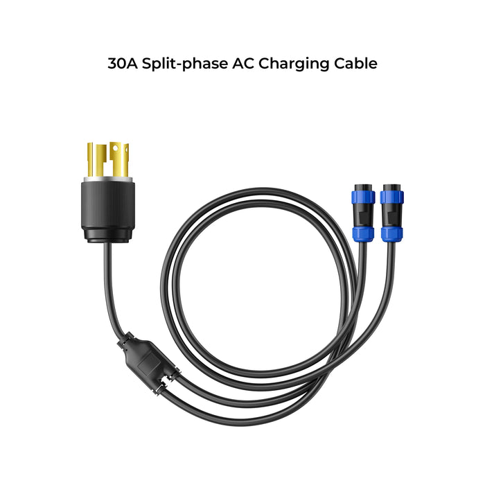 30A AC Charging Cable For Split-Phase | AC300/EP500Pro