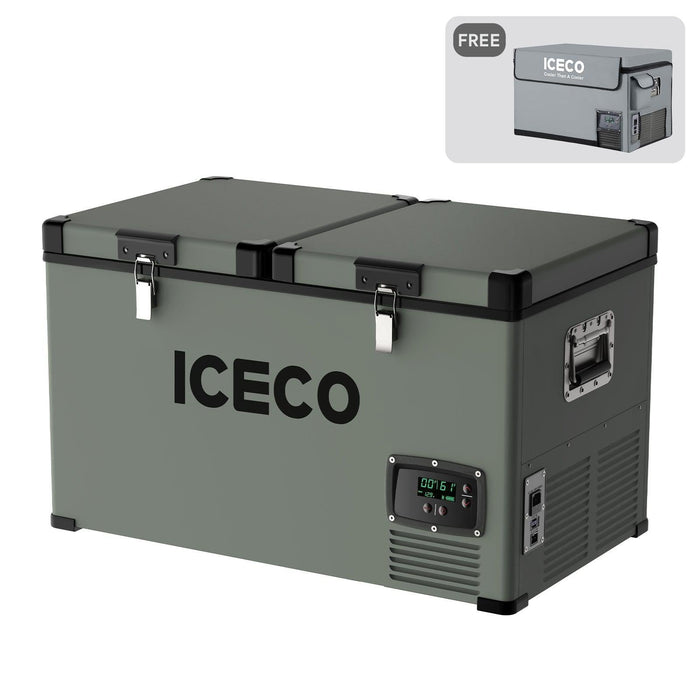 ICECO | 63.4QT VL60 Dual Zone Metal + Cover