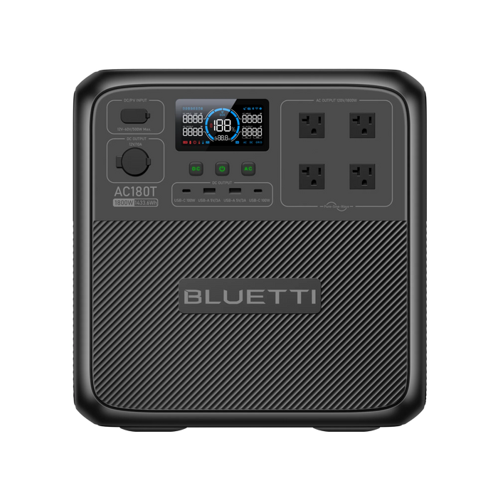 BLUETTI AC180T Portable Power Station + *1 SP200L | 1,800W,1433Wh