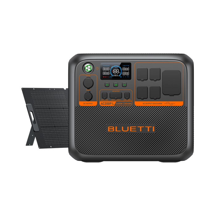 BLUETTI AC200PL +B300K + 2* PV200D Portable Power Station