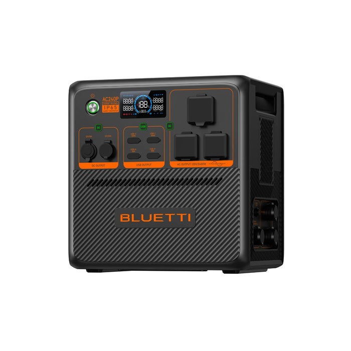 BLUETTI- AC240P + PV350 Portable Power Station Solar Kit.