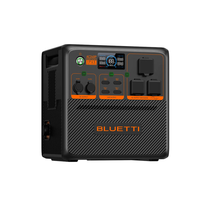 BLUETTI- AC240P + PV350 Portable Power Station Solar Kit.