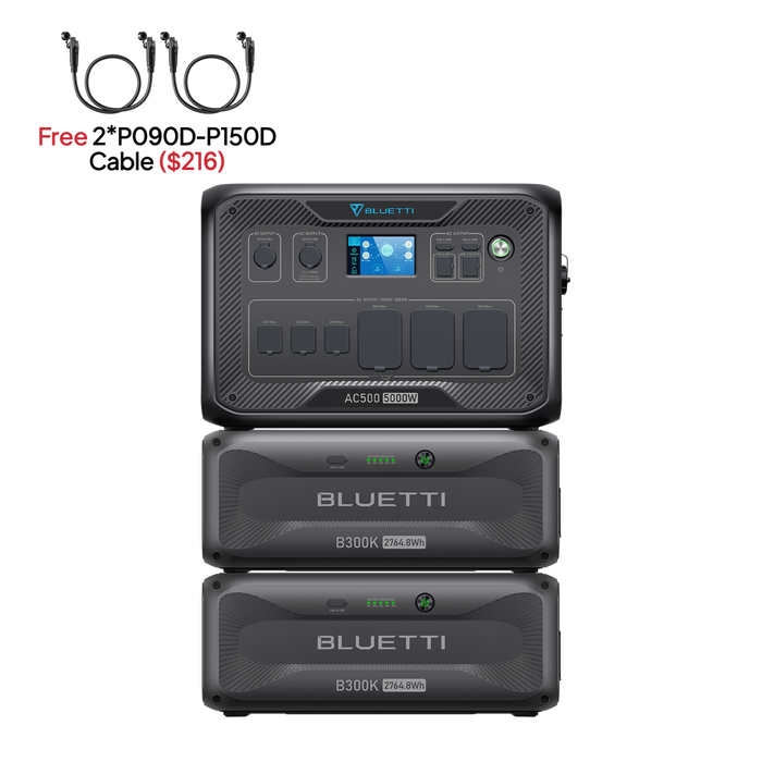 BLUETTI | AC500 + 2*B300K Portable Power Station | 6,144Wh