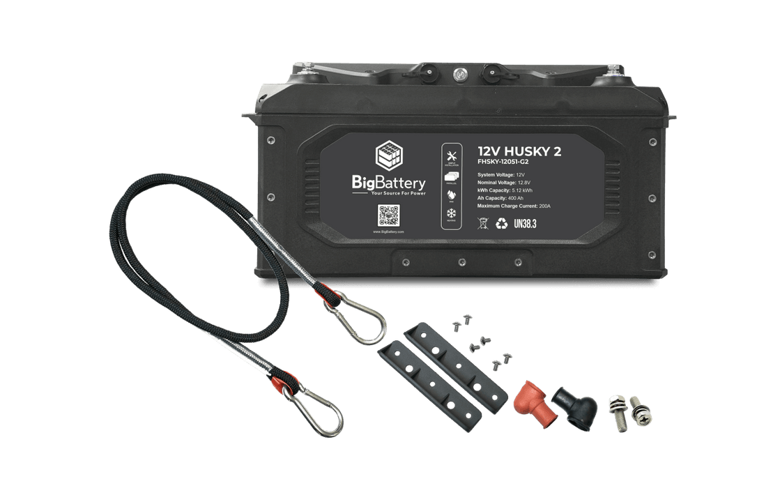 12V HUSKY 2 – LiFePO4 – 400Ah – 5.12kWh