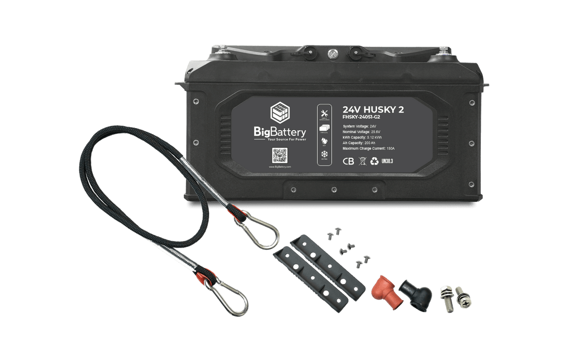 24V HUSKY 2 – LiFePO4 – 200Ah – 5.12kWh