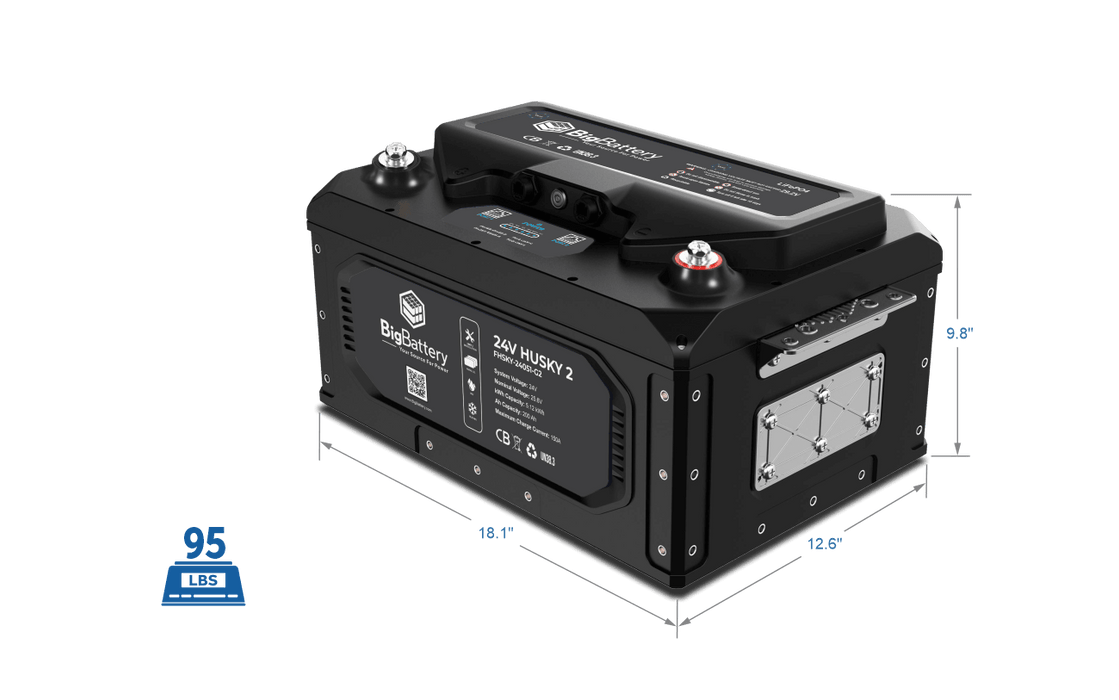 24V HUSKY 2 – LiFePO4 – 200Ah – 5.12kWh