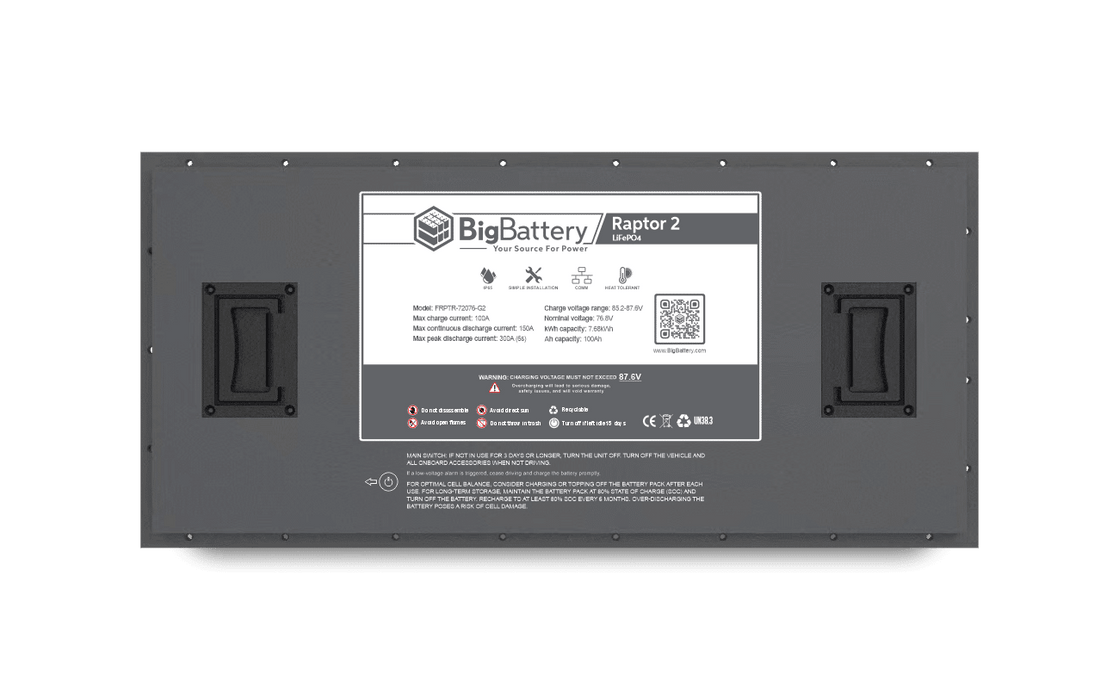 72V RAPTOR 2 – 7.68kWh LiFePO4