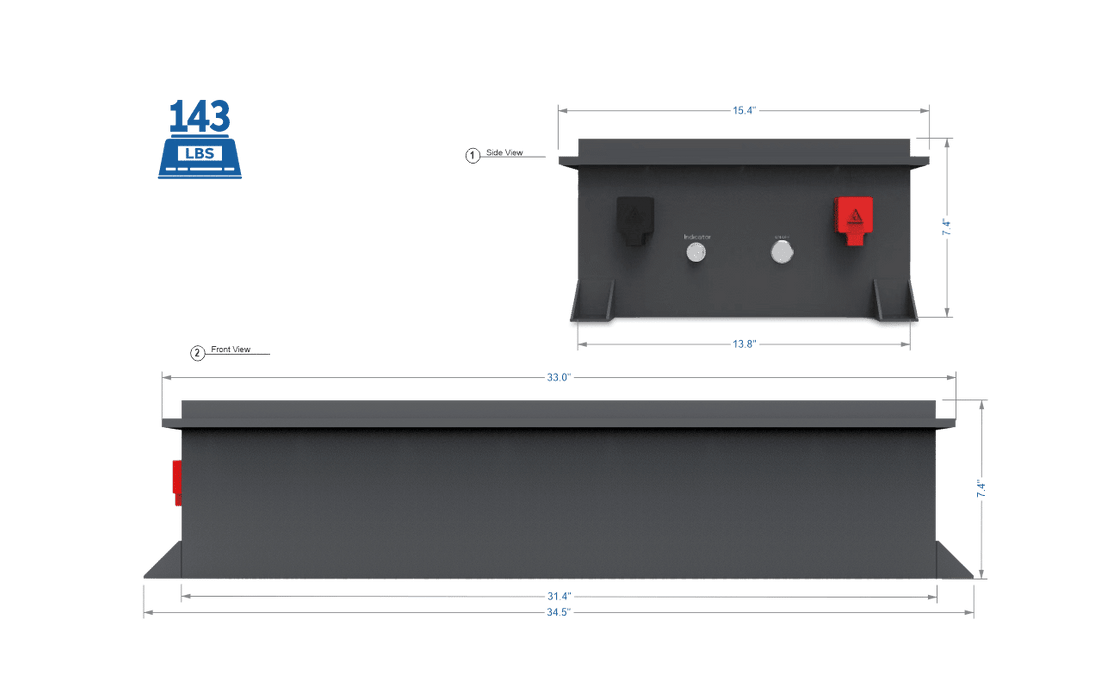 72V RAPTOR 2 – 7.68kWh LiFePO4