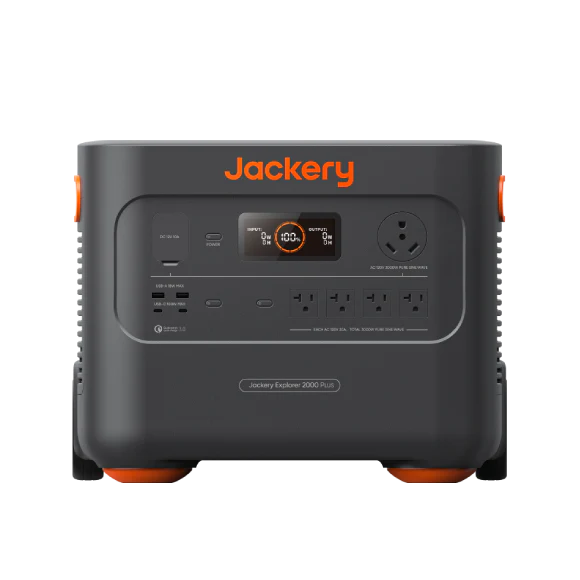 JACKERY E2000 PLUS + 1* 2000 Plus Battery + 2* Solar Saga 200 + Manual Transfer Switch | 2042Wh